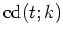 ${\mbox{cd}}(t;k)$