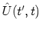 ${\hat{U}}(t',t)$