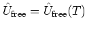 ${\hat{U}}_{\mbox{\scriptsize free}}={\hat{U}}_{\mbox{\scriptsize free}}(T)$