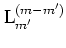 ${\mbox{L}}_{m'}^{(m-m')}$