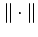 $\Vert\cdot\Vert$