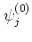 $\psi_j^{(0)}$