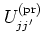 $U_{jj'}^{\mbox{\scriptsize (pr)}}$