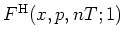 $F^{\rm H}(x,p,nT;1)$