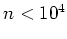 $n<10^4$