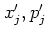 $x_j',p_j'$