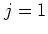 $j=1$