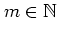 $m\in\mathbb{N}$