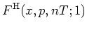 $\displaystyle F^{\rm H}(x,p,nT;1)$