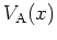 $V_{\mbox{\scriptsize A}}(x)$