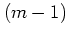 $(m-1)$