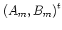 $\left(A_m,B_m\right)^t$