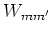 $W_{mm'}$