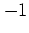 $-1$