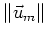 $\left\Vert\vec{u}_m\right\Vert$