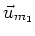 $\vec{u}_{m_1}$